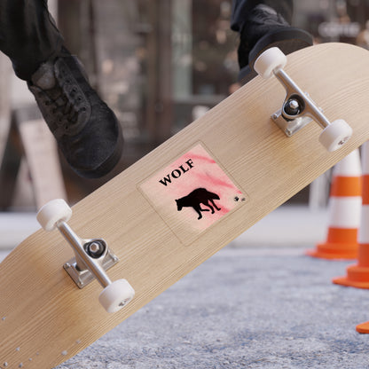 Project Howl - Wolf Silhouette - Outdoor Sticker — Die-Cut Transparent Vinyl