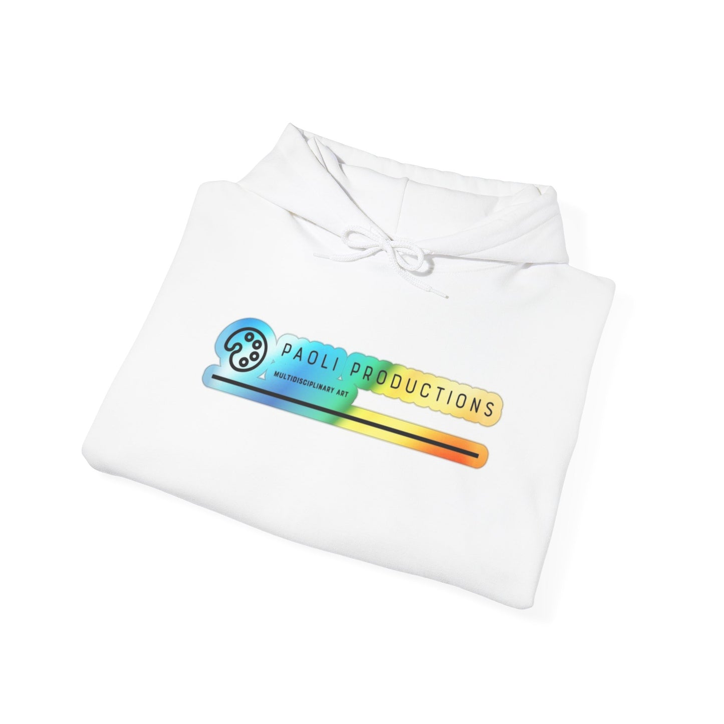 Artists' Palette Hoodie — Paoli Productions Rainbow Logo Hooded Sweatshirt