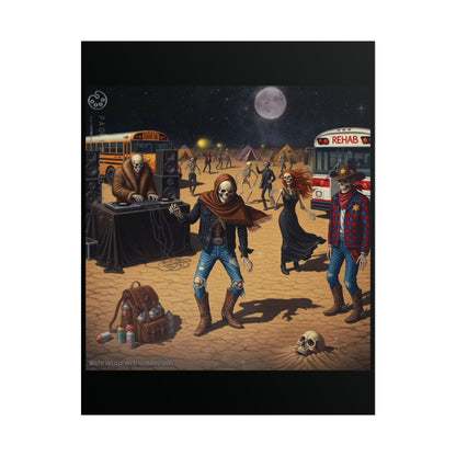 Project Hybrid - Desert Vibe Art Print, Rolled Posters, Bohemian Decor, Unique Wall Art, Gift for Art Lovers, Music Festival Decor