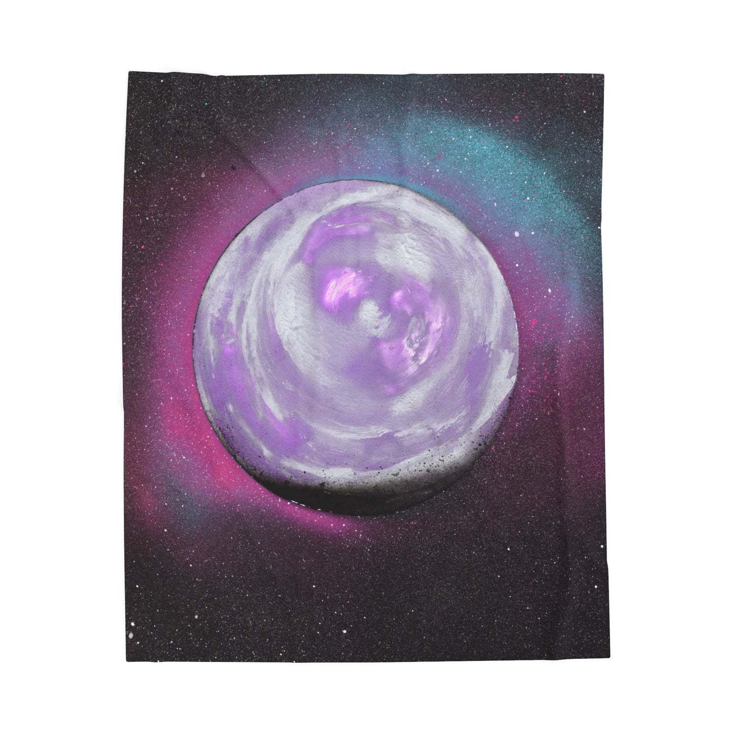 Project Galaxy - Cozy Velveteen Plush Blanket, Soft Space-Themed Throw for Home Decor, Unique Gift for Astronomy Lovers, Starlit Sleep Aid