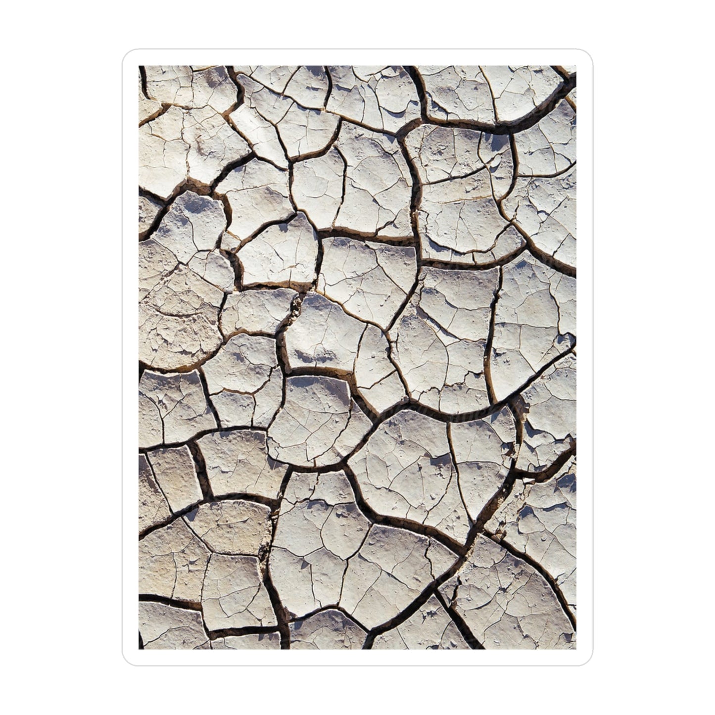 Cracked Earth Vinyl Decals | Dark Earthy Stickers for Home Decor, Gift, Laptop, Journal, Crafting Decoration