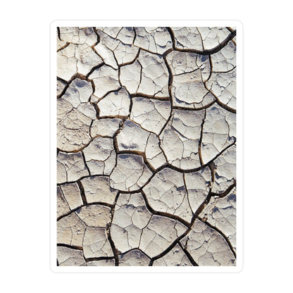 Cracked Earth Vinyl Decals | Dark Earthy Stickers for Home Decor, Gift, Laptop, Journal, Crafting Decoration