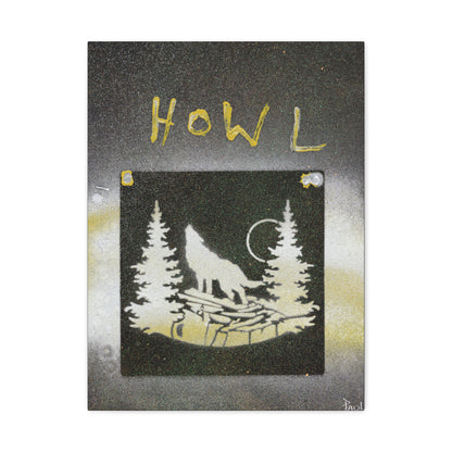 Project Howl #3 on Matte Canvas, Stretched, 1.25"