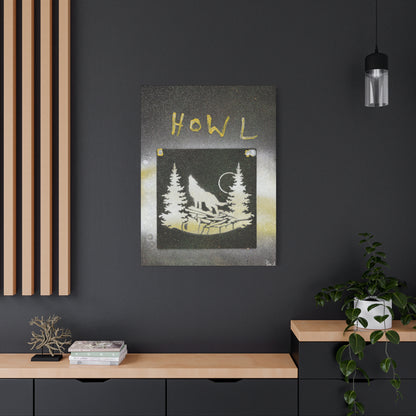 Project Howl #3 on Matte Canvas, Stretched, 1.25"
