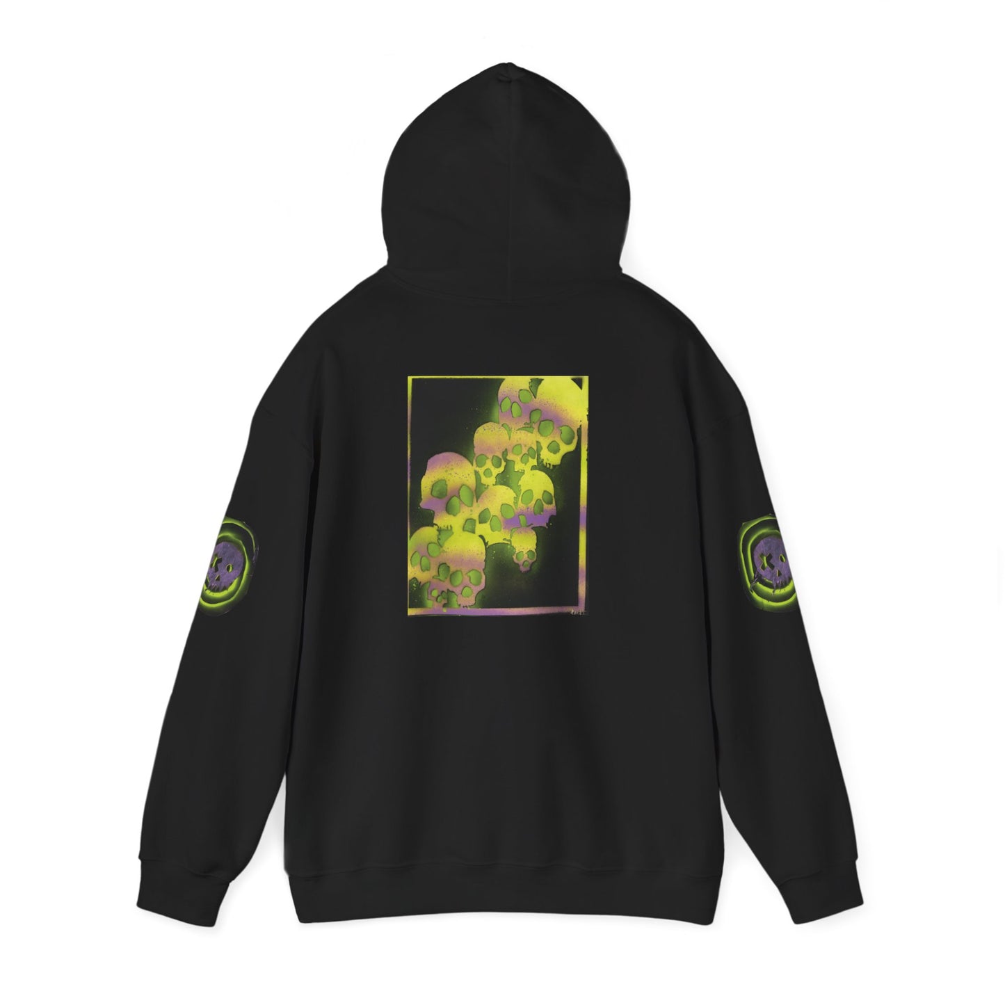 Paoli Productions Hoodie — Project Flux - Neon Skull - Graphic Hooded Sweatshirt