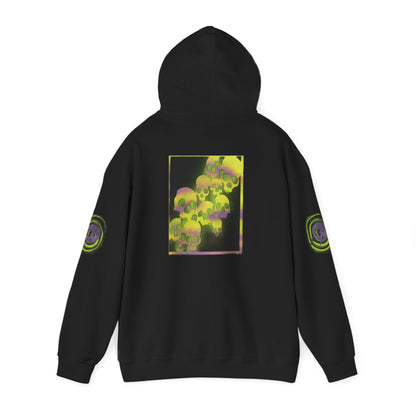Paoli Productions Hoodie — Project Flux - Neon Skull - Graphic Hooded Sweatshirt