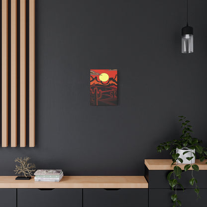 Project Sketchbook #11 on Matte Canvas - Desert Sunset Wall Art - Matte Canvas Print, 1.25"