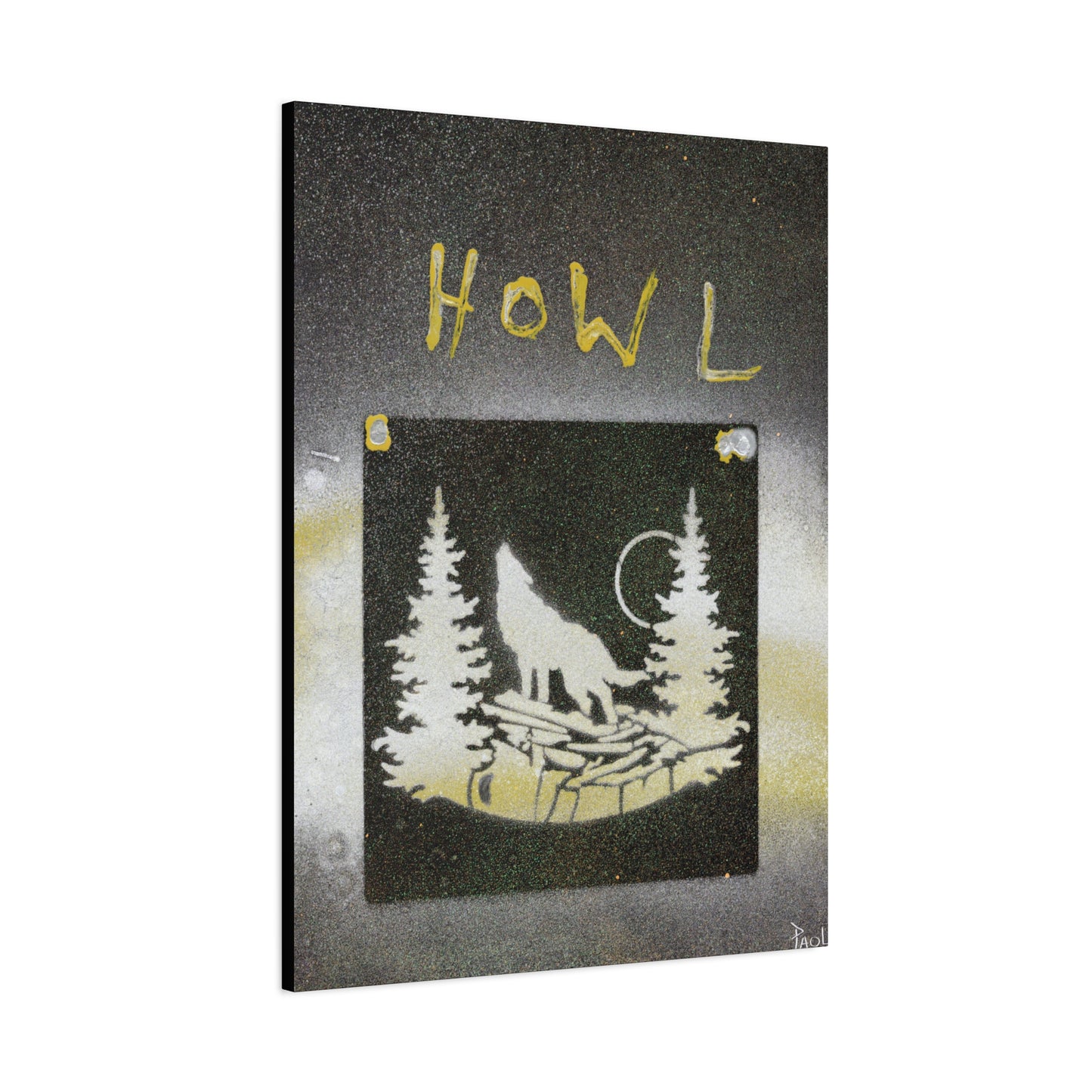Project Howl #3 on Matte Canvas, Stretched, 1.25"