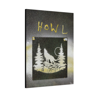 Project Howl #3 on Matte Canvas, Stretched, 1.25"