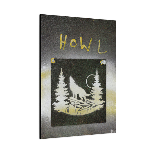 Project Howl #3 on Matte Canvas, Stretched, 1.25"