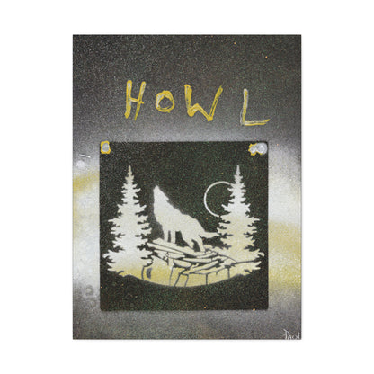 Project Howl #3 on Matte Canvas, Stretched, 1.25"