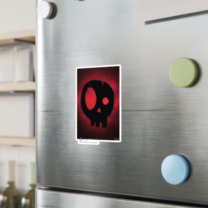 Project Flux - Bold Skull Kiss-Cut Vinyl Decals, Laptop Stickers, Wall Art, Home Decor, Halloween Decor, Edgy Designs