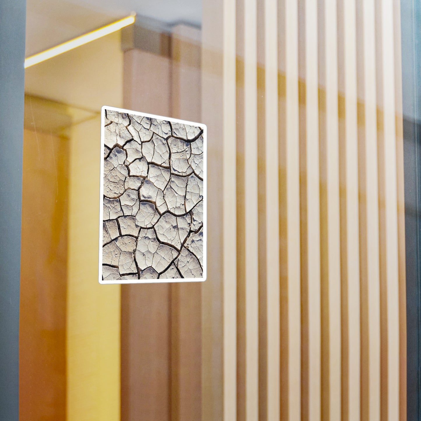 Cracked Earth Vinyl Decals | Dark Earthy Stickers for Home Decor, Gift, Laptop, Journal, Crafting Decoration