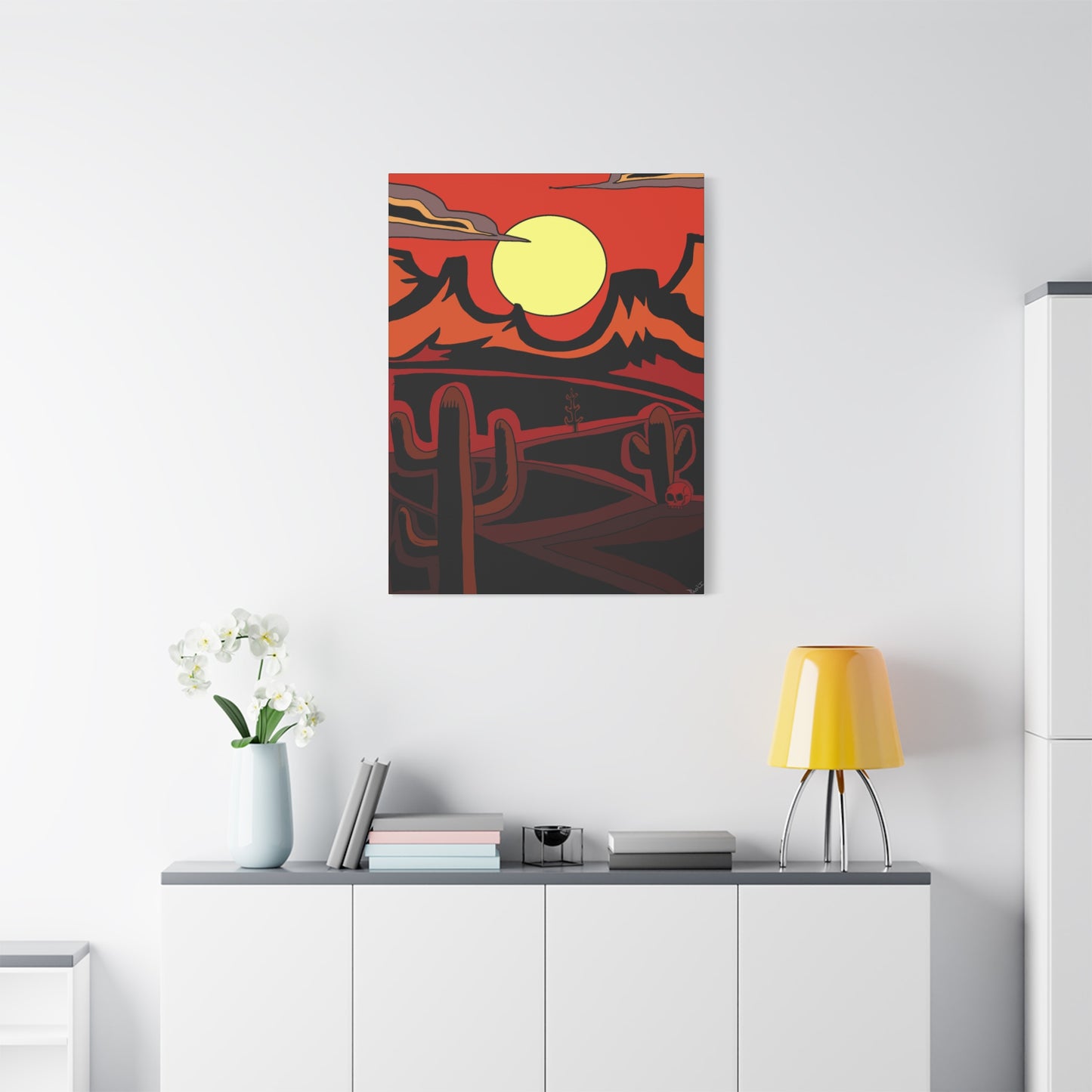 Project Sketchbook #11 on Matte Canvas - Desert Sunset Wall Art - Matte Canvas Print, 1.25"