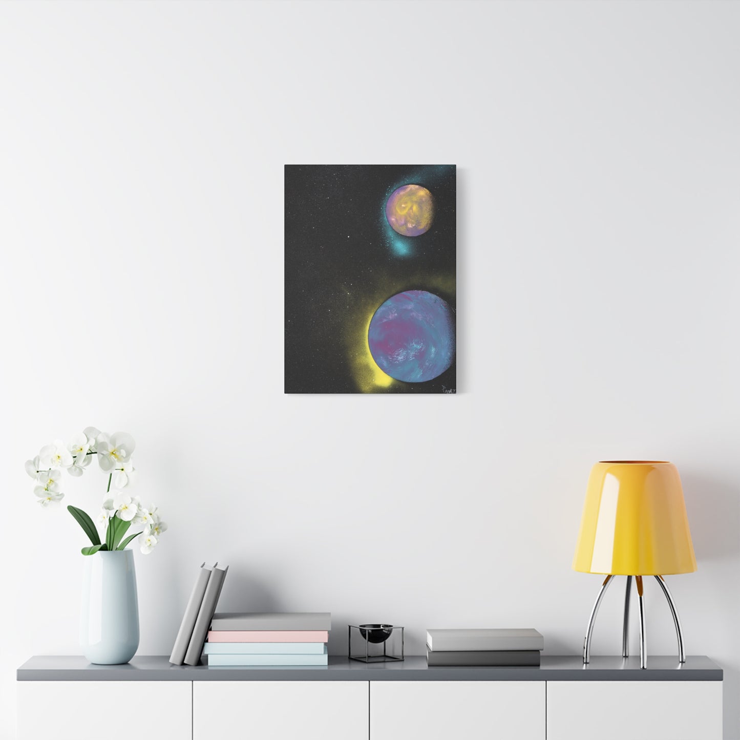 Project Galaxy #9 on Matte Canvas (stretched) -Cosmic Art Canvas, Wall Decor, Space-Themed Artwork, Planet Print, Abstract Home Decor, Gift for Astronomers, Celestial Wall Art