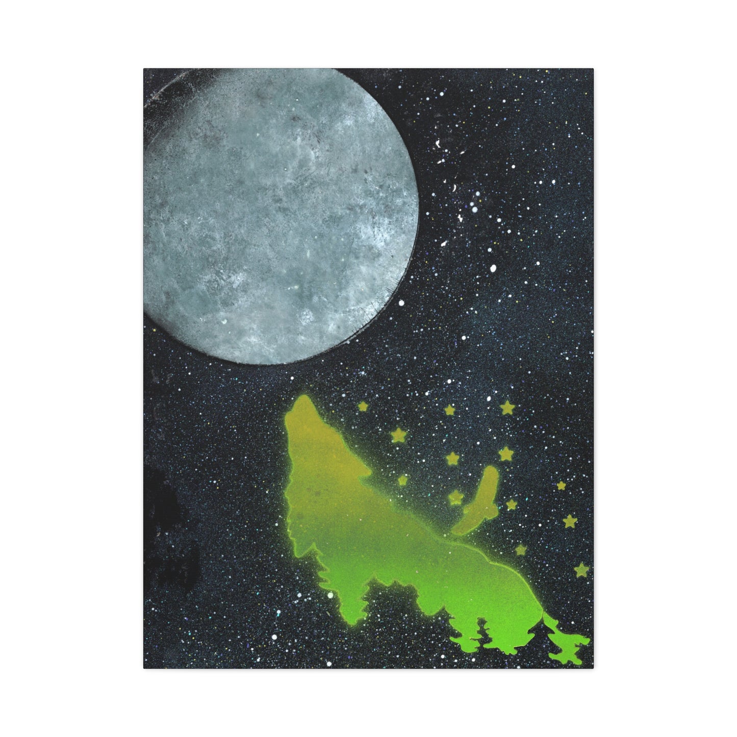 Project Howl #2 on Matte Canvas, Stretched, 1.25"