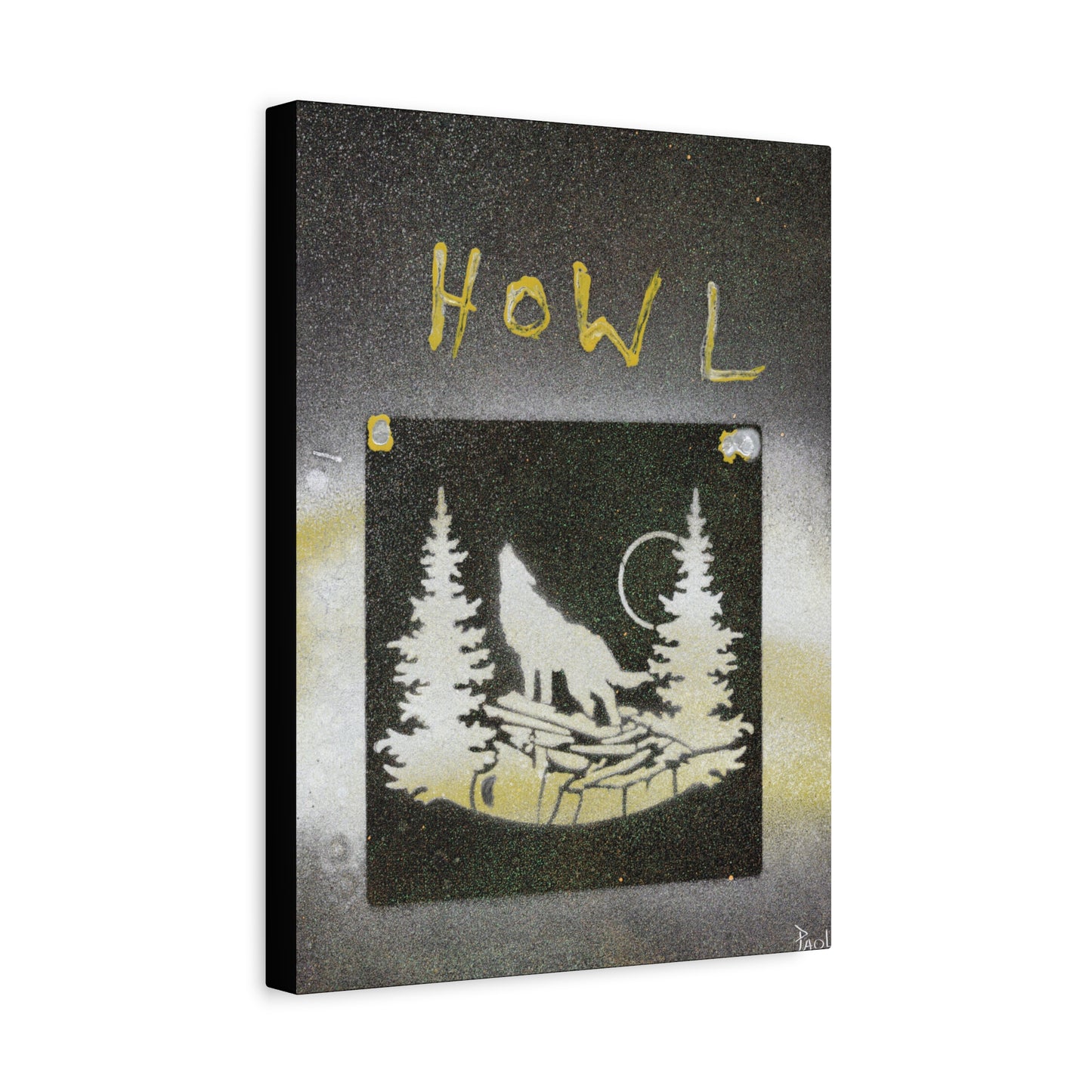 Project Howl #3 on Matte Canvas, Stretched, 1.25"