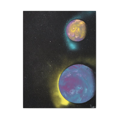Project Galaxy #9 on Matte Canvas (stretched) -Cosmic Art Canvas, Wall Decor, Space-Themed Artwork, Planet Print, Abstract Home Decor, Gift for Astronomers, Celestial Wall Art
