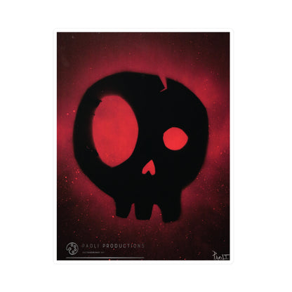 Project Flux - Bold Skull Kiss-Cut Vinyl Decals, Laptop Stickers, Wall Art, Home Decor, Halloween Decor, Edgy Designs