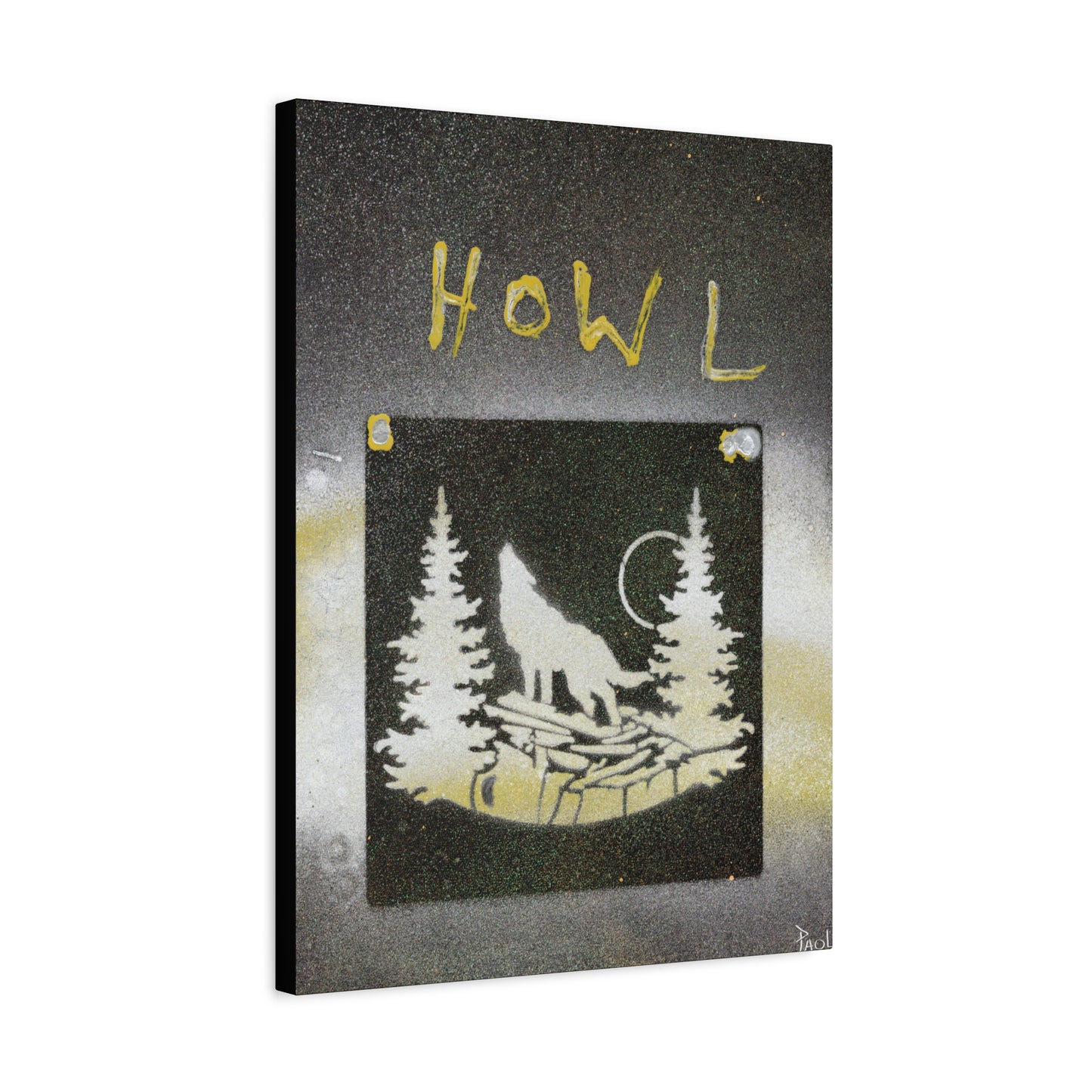 Project Howl #3 on Matte Canvas, Stretched, 1.25"