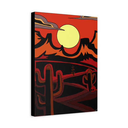 Project Sketchbook #11 on Matte Canvas - Desert Sunset Wall Art - Matte Canvas Print, 1.25"