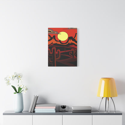 Project Sketchbook #11 on Matte Canvas - Desert Sunset Wall Art - Matte Canvas Print, 1.25"