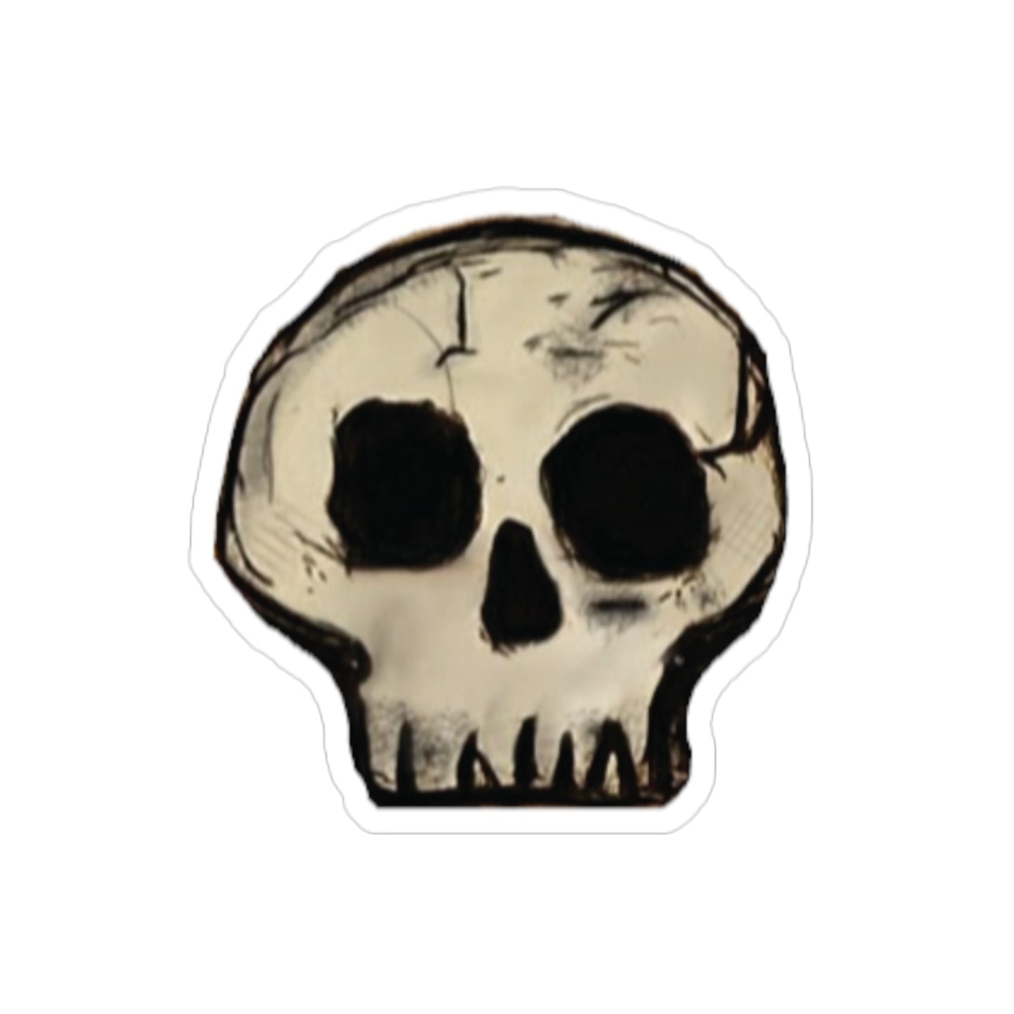 Desert Skull Transparent Outdoor Stickers, Die-Cut, 1pc