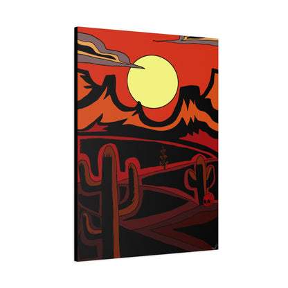 Project Sketchbook #11 on Matte Canvas - Desert Sunset Wall Art - Matte Canvas Print, 1.25"