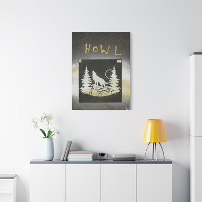 Project Howl #3 on Matte Canvas, Stretched, 1.25"