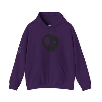 Project Flux - Bold Skull Graphic Hoodie | Comfortable Unisex Sweatshirt for Casual Wear, Street Style, Gift for Friends, Halloween Fashion