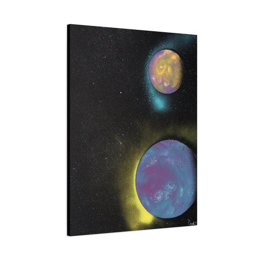 Project Galaxy #9 on Matte Canvas (stretched) -Cosmic Art Canvas, Wall Decor, Space-Themed Artwork, Planet Print, Abstract Home Decor, Gift for Astronomers, Celestial Wall Art