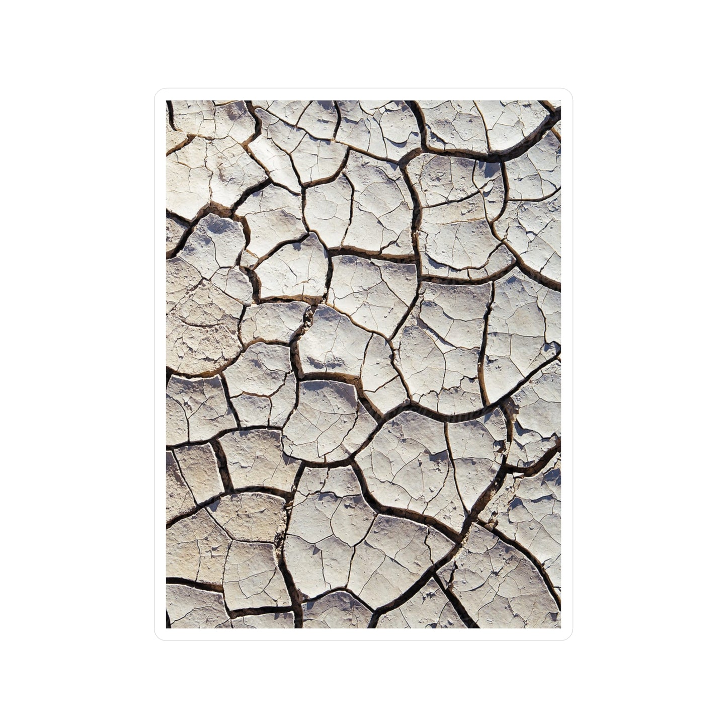Cracked Earth Vinyl Decals | Dark Earthy Stickers for Home Decor, Gift, Laptop, Journal, Crafting Decoration