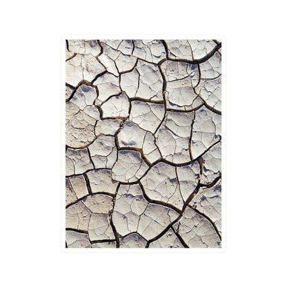 Cracked Earth Vinyl Decals | Dark Earthy Stickers for Home Decor, Gift, Laptop, Journal, Crafting Decoration