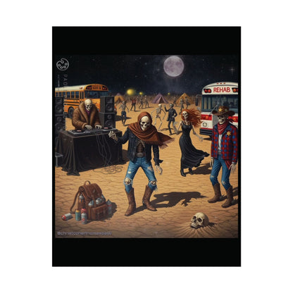 Project Hybrid - Desert Vibe Art Print, Rolled Posters, Bohemian Decor, Unique Wall Art, Gift for Art Lovers, Music Festival Decor