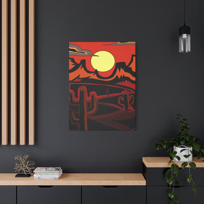 Project Sketchbook #11 on Matte Canvas - Desert Sunset Wall Art - Matte Canvas Print, 1.25"