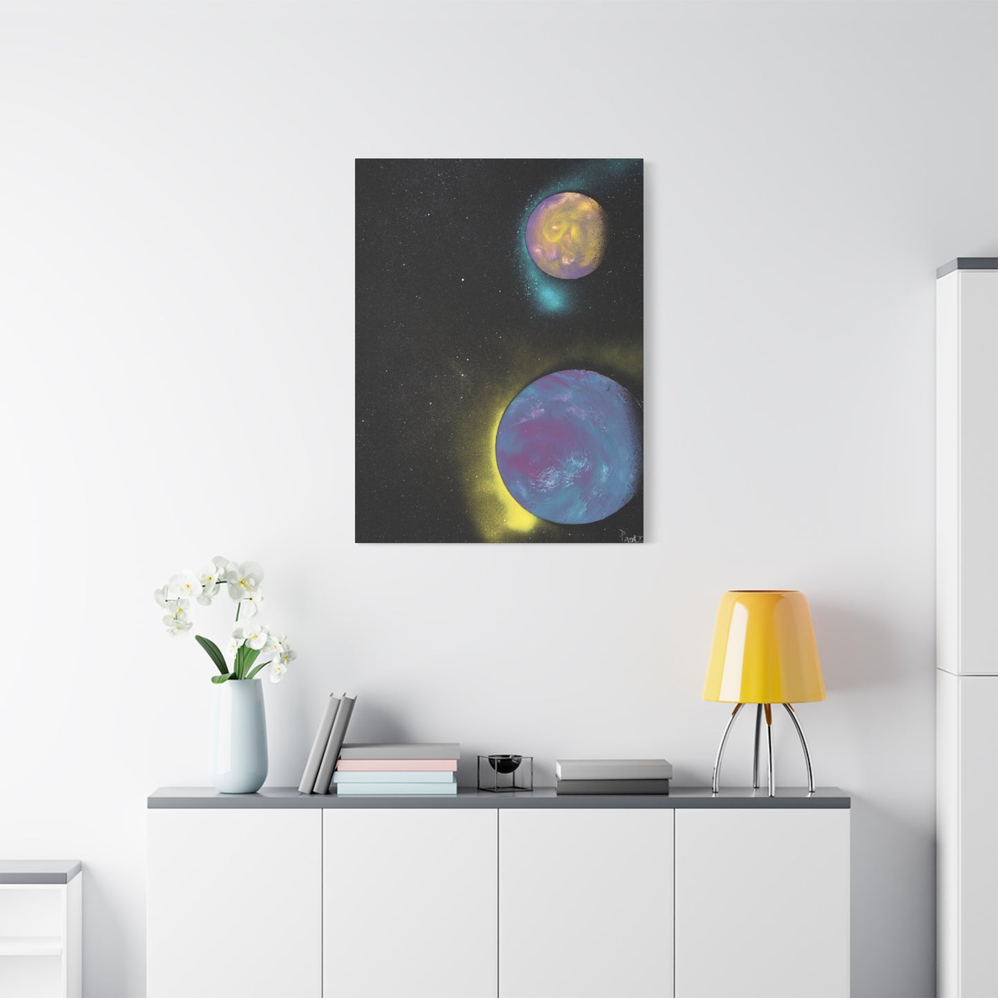 Project Galaxy #9 on Matte Canvas (stretched) -Cosmic Art Canvas, Wall Decor, Space-Themed Artwork, Planet Print, Abstract Home Decor, Gift for Astronomers, Celestial Wall Art