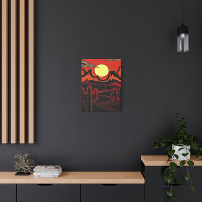 Project Sketchbook #11 on Matte Canvas - Desert Sunset Wall Art - Matte Canvas Print, 1.25"