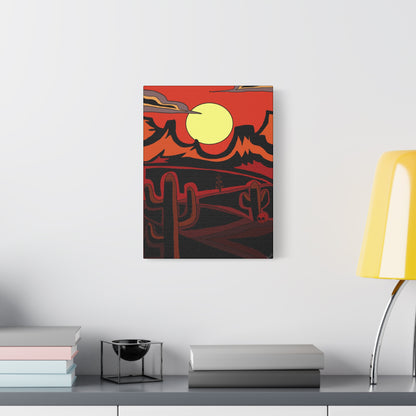Project Sketchbook #11 on Matte Canvas - Desert Sunset Wall Art - Matte Canvas Print, 1.25"