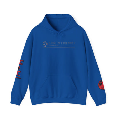 Howl Wolf Hoodie - Black Graphic Pullover with Red Claw Accents