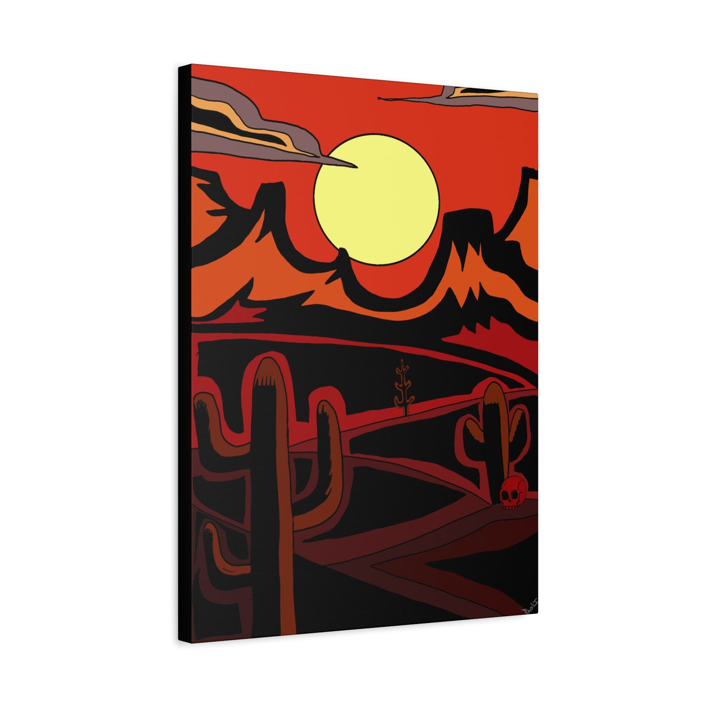 Project Sketchbook #11 on Matte Canvas - Desert Sunset Wall Art - Matte Canvas Print, 1.25"