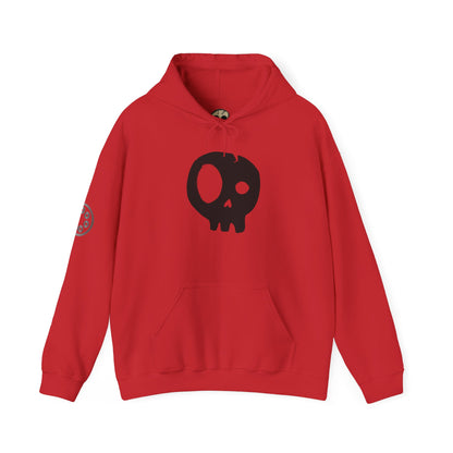Project Flux - Bold Skull Graphic Hoodie | Comfortable Unisex Sweatshirt for Casual Wear, Street Style, Gift for Friends, Halloween Fashion
