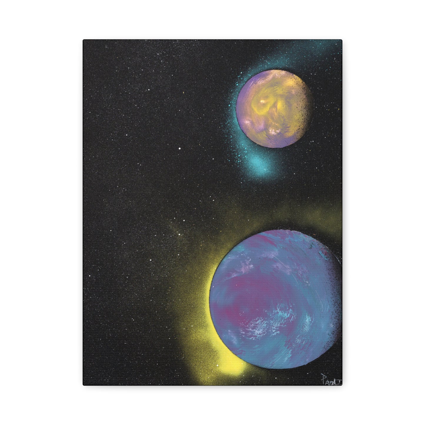 Project Galaxy #9 on Matte Canvas (stretched) -Cosmic Art Canvas, Wall Decor, Space-Themed Artwork, Planet Print, Abstract Home Decor, Gift for Astronomers, Celestial Wall Art