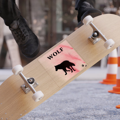 Project Howl - Wolf Silhouette - Outdoor Sticker — Die-Cut Transparent Vinyl