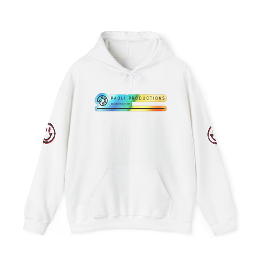 Artists' Palette Hoodie — Paoli Productions Rainbow Logo Hooded Sweatshirt