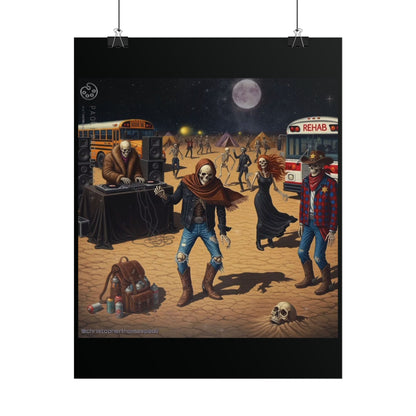 Project Hybrid - Desert Vibe Art Print, Rolled Posters, Bohemian Decor, Unique Wall Art, Gift for Art Lovers, Music Festival Decor